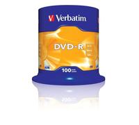 Verbatim 43549 4.7Go 16x DVD-R Matt Silver - 100 Pack Spindle