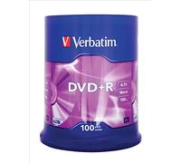Verbatim DVD+R 43551 4.7Go 16x argent mat - spindle 100