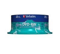 DVD-RW 4.7GB 4X 25PK SUPLSPINDLE SCRATCH RESISTANT