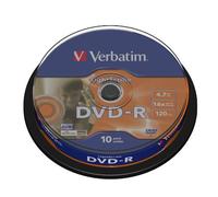 Verbatim 43643 DVD-R Advanced Azo+ 16X LightScribe Surface 4,7 Go Spindle de 10