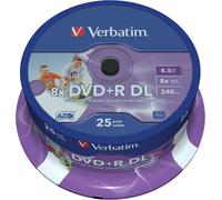 Verbatim 43667 DVD vierge 8,5 Go DVD+R DL 25 pièce(s)