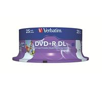 Verbatim 43667 DVD vierge 8,5 Go DVD+R DL 25 pièce(s)