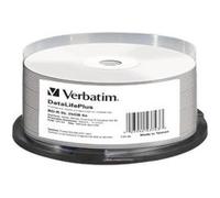 Verbatim 43743 Blu ray BD-R simple couche DL Surface imprimable totale pour imprimante thermique 6x 25 Go Pack de 25 G