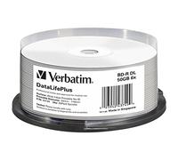 Verbatim Disques BD-R DL 43749 – 50 GB 6x – Grand imprimable – Pack de 25