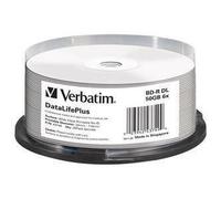 Verbatim Blu-ray BD-R DL DataLifePlus – Pack de 25 – 50 Go – 6x – Surface imprimable