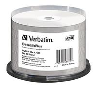 VERBATIM 43755 - DVD-R 4,7 Go, imprimable thermiquement, lot de 50