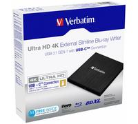 Verbatim 43888 Externe SlimLine BlueRay Écrire - Ultra HD 4K