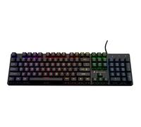 Surefire Kingpin M2 Clavier de Jeu mécanique Anglais, Clavier multimédia de Jeu Complet, Clavier RVB avec éclairage, Touches 100% Anti-ghosting, Disposition Anglaise QWERTY