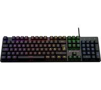 Surefire Gaming KingPin M2 filaire, USB Clavier de gaming nordique, QWERTY noir éclairé, touches m