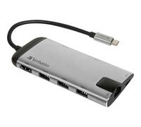 Station d'accueil portable USB-C 3.0 Verbatim Multi-Port (Argent)
