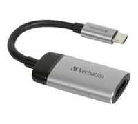 Verbatim 49143 USB-C® Adaptateur [1x USB-C® mâle - 1x HDMI femelle] argent (mat) 0.10 m Argent G