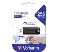 Verbatim Clé USBPinStripe 3.0 de 256 Go - Noire