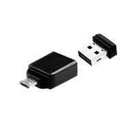 Verbatim 49821 Verbatim Store n Stay Nano 16GB USB 2.0 + adaptateur OTG micro USB