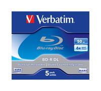 Verbatim - 5 x BD-R DL - 50 Go 6x - boîtier CD