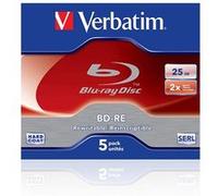 Verbatim - 5 x BD-RE - 25 Go 2x - boîtier CD G