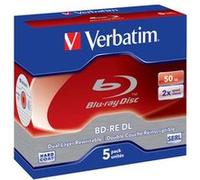 Verbatim BD-RE DL 50GB 2 x 5 Pack Jewel Case 50 Go 5 pièce(s)