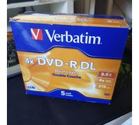 Verbatim - 5 x DVD-R DL - 8.5 Go 4x - argent mat - boîtier CD