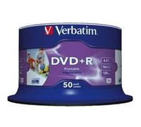 Verbatim - 50 x DVD+R - 4.7 Go 16x - noyau intérieur imprimable, surface imprimable avec photo - spindle G