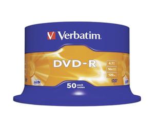 Verbatim 50 x DVD-R 4,7 Go 16x Spindle