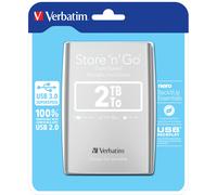 Verbatim 53189 Disque Dur Portable USB 3.0 2 To - Argent