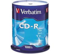 Verbatim 97458 CD Vierge - CD-RW Vierges (CD-R, 700 MB, 52 x, axe)