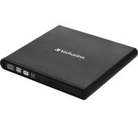 Verbatim Slimline CD/DVD lecteur de disques optiques DVD-RW Noir