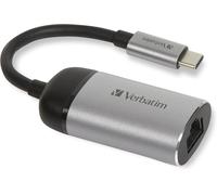 VERBATIM Adaptateur multiport USB-C- Concentrateur USB-C avec USB 3.0, HDMI-4K, SD/microSD, Gigabit Ethernet et Connexion de Charge Rapide USB-C - Adaptateur USB-C pour Ordinateur Portable et Macbook