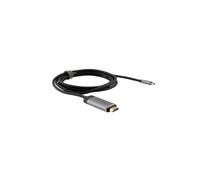 Verbatim 49144 câble vidéo et adaptateur 1,5 m USB Type-C HDMI Noir, Argent