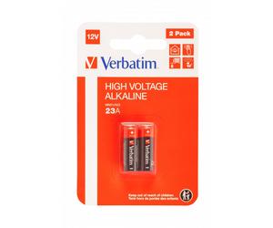 VERBATIM ALKALINE BATTERY 12V 23A (MN21/A23) 2 PACK