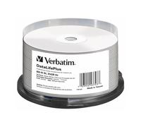 VERBATIM BD-R 25GB 6x blanc Boîte de 25 gâteaux thermo-imprimable