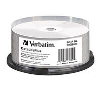 Verbatim BD-R DL 50GB 6X, 25 Pack Thermal Print., Spindle, 43750 (Thermal Print., Spindle)