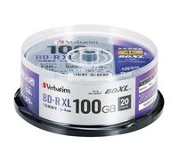 Verbatim BD-R XL 100GB 4X BDXL Blu-ray Disc 20 Pack Broches Imprimables Japon