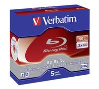 Verbatim BD-RE DL 50GB 2 x 5 Pack Jewel Case 50 Go 5 pièce(s)