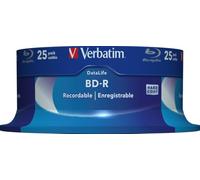 VERBATIM 43837 - BD-R SL Datalife, 25 Go, 6x, pack de 25