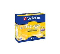 Verbatim boîte de 5 dvd + rw 4 x 4,7 go 43229