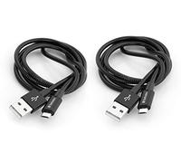 Verbatim Sync and Charge - Câble USB - USB (M) pour Micro-USB de type B (M) - 1 m - noir (pack de 2)