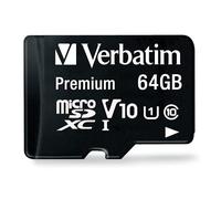 Verbatim Premium mcmoire flash 64 Go MicroSDXC Classe 10 ( 44084 )