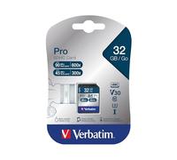 Verbatim PRO - Carte mémoire flash - 32 Go - UHS Class 3 / Class10 - 300x/600x - SDHC UHS-I G