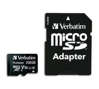 VERBATIM Carte micro SDXC 256Go + adaptateur 44087