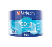 Verbatim CD-R 700 Mo 52x Extra Protection - Pack de 50 disques - Référence 43787 - Technologie MKM/Verbatim pour enregistrement de haute qualité