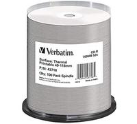 VERBATIM 43718 CD-R 700 52x imprimable thermiquement lot de 100