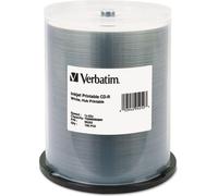 Verbatim CD-R 700MB 52x imprimable à jet d'encre blanc - Boîte de 100 pièces