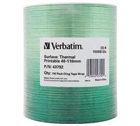 Verbatim - 100 x CD-R - 700 Mo 52x - blanc - surface imprimable thermique large - Brique