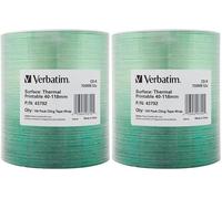 VERBATIM CD-R 700MB 52x White Thermal Printable SP*100 43792 (Lot de 2)