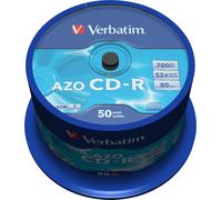 Verbatim CD-R AZO Crystal, Spindel, teinture cyanine/azoïque