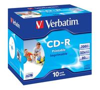 Verbatim CD-R AZO Wide Inkjet Printable 700 Mo 52x 10 pièce(s)