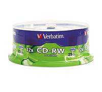 Verbatim CD-RW 80MIN 700MB 4X-12X High Speed 25pk Spindle