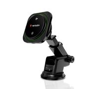 Verbatim Chargeur magnétique sans fil Charge 'n' Drive Qi2 – Éclairage RVB – Noir