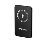 Verbatim Charge 'n' Go 32240 Batterie Externe 5000 mAh LiPo, Recharge Sans Fil 15W, Quick Charge 3.0, USB-C 20W, Noir, Compatible MagSafe