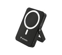 Verbatim Charge 'n' Go 32264 : Batterie Externe Magnétique Wireless LiPo 10000mAh, USB-C 35W, Charge Rapide 20W PD, Qi 15W, Noir, Compatible MagSafe